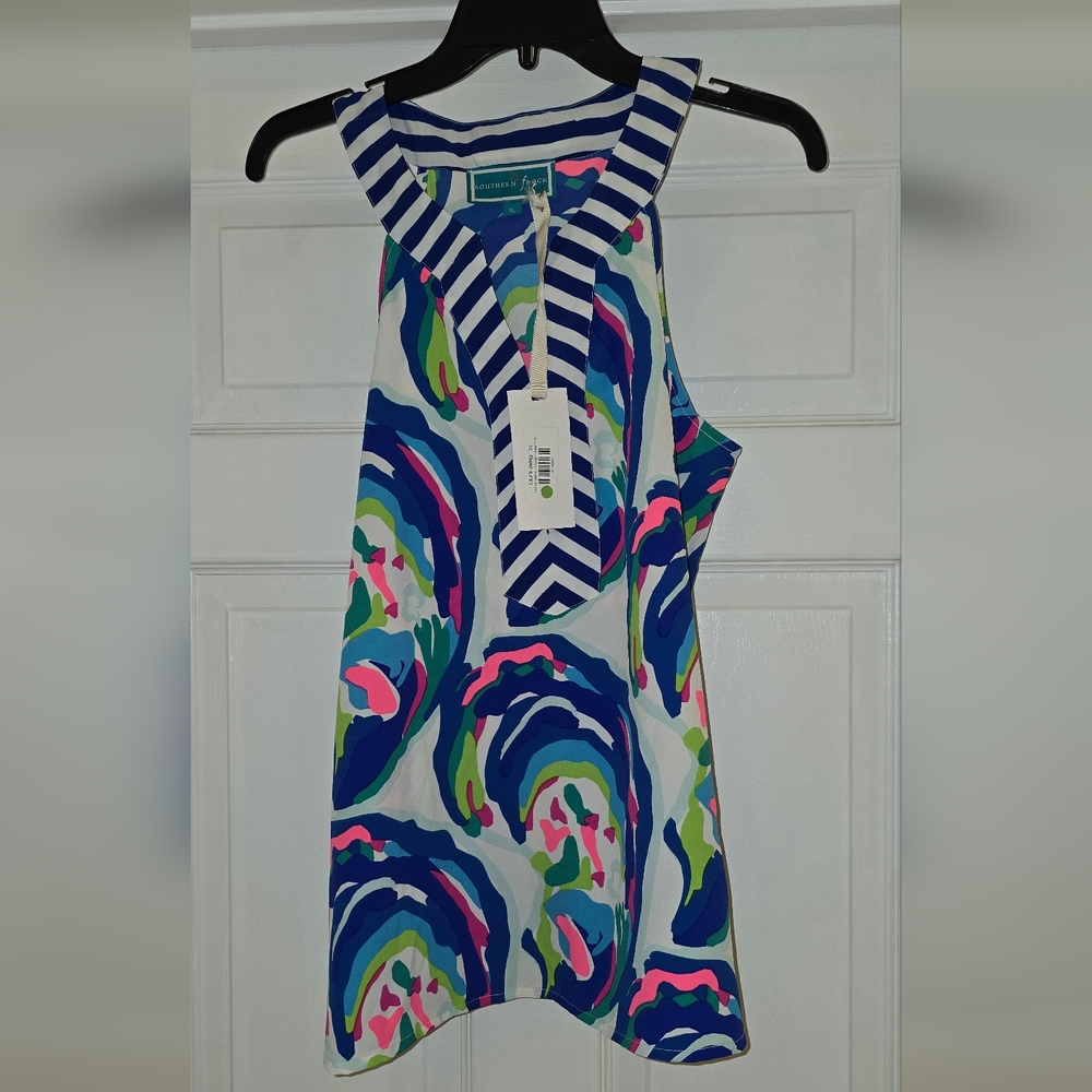 Southern Frock Striped Multicolor Top